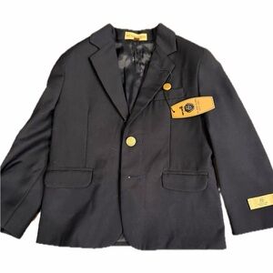 Class club 4t black blazer gold buttons new sports coat